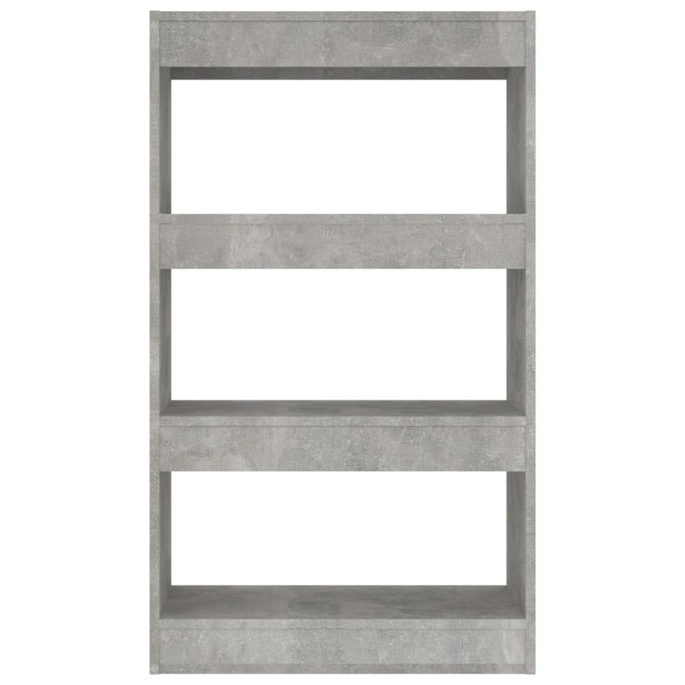 Boekenkast/kamerscherm 60x30x103 cm spaanplaat betongrijs MeubelReus