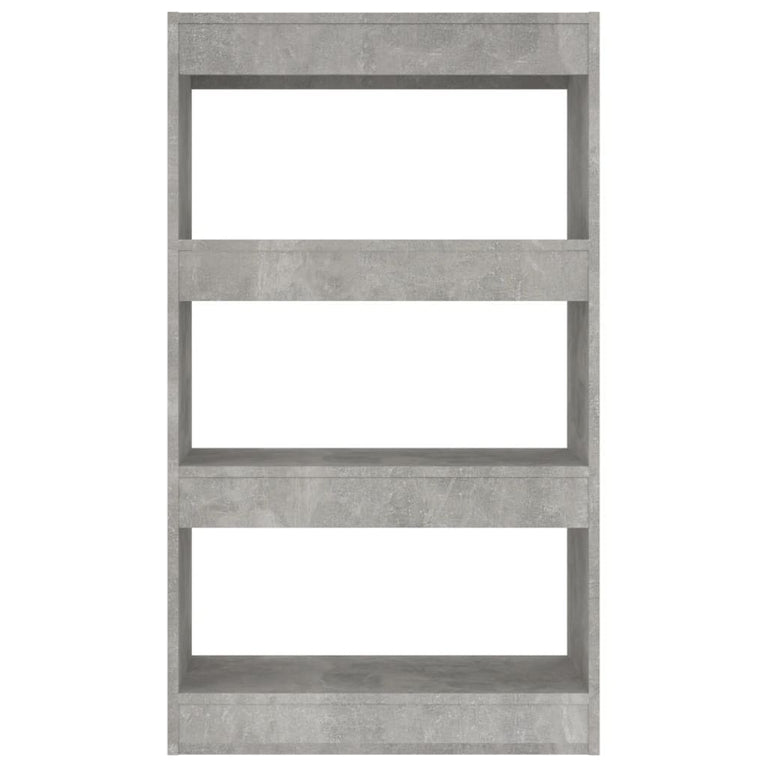 Boekenkast/kamerscherm 60x30x103 cm spaanplaat betongrijs MeubelReus