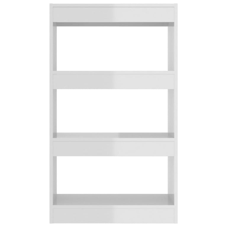 Boekenkast/kamerscherm 60x30x103 cm spaanplaat hoogglans wit MeubelReus
