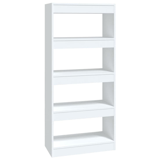 Boekenkast/kamerscherm 60x30x135 cm bewerkt hout wit MeubelReus