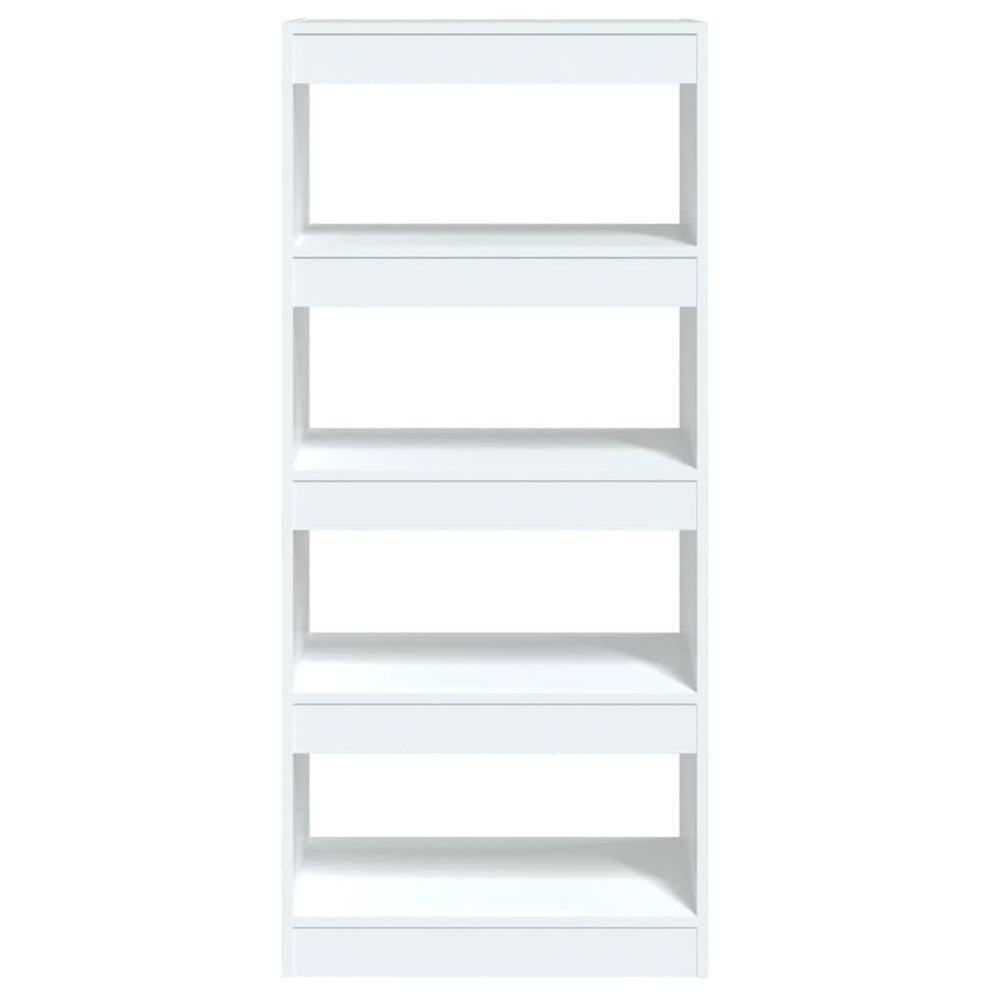 Boekenkast/kamerscherm 60x30x135 cm bewerkt hout wit MeubelReus