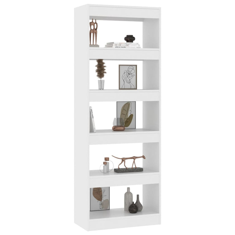 Boekenkast/kamerscherm 60x30x166 cm spaanplaat wit MeubelReus