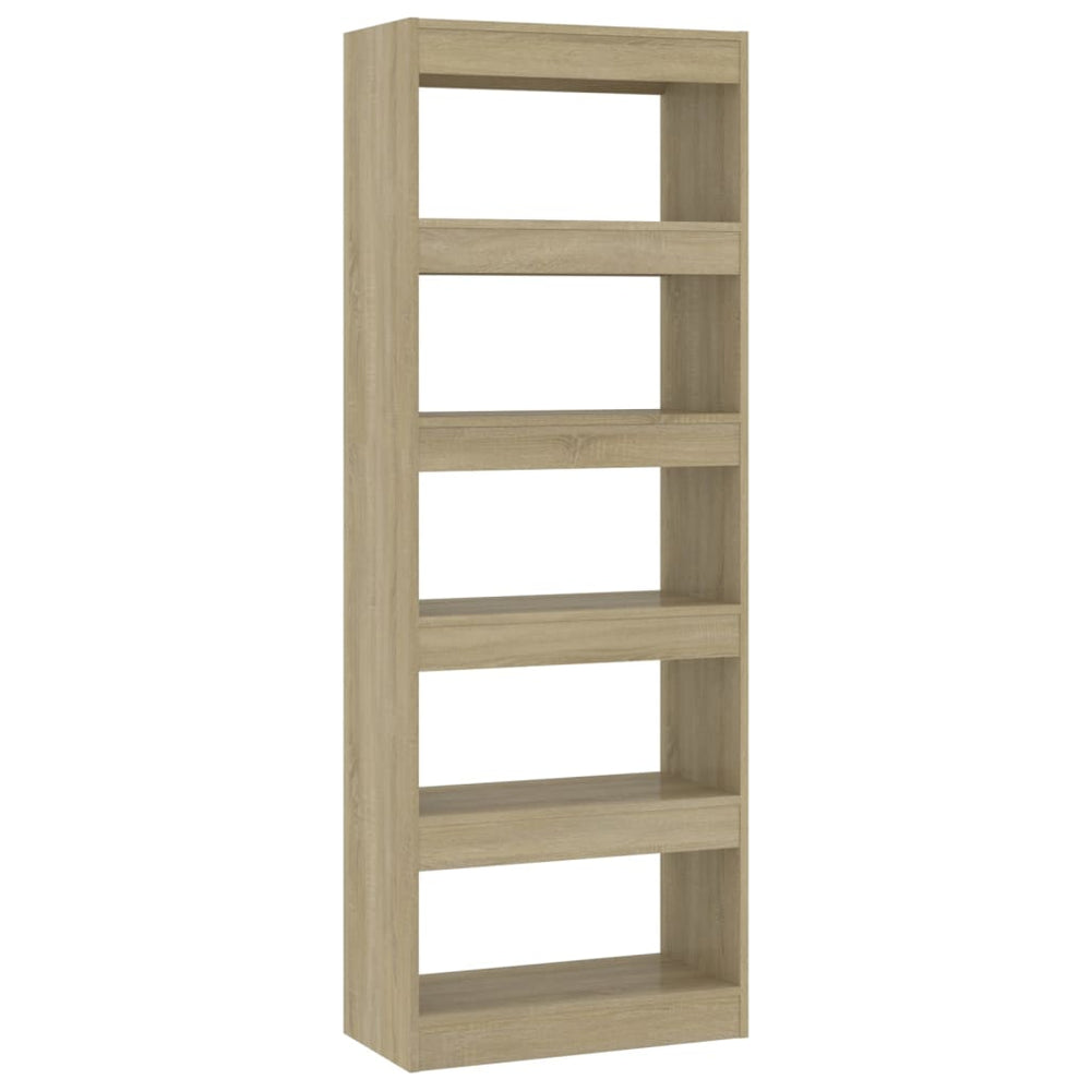 Boekenkast/kamerscherm 60x30x166 cm spaanplaat sonoma eiken MeubelReus