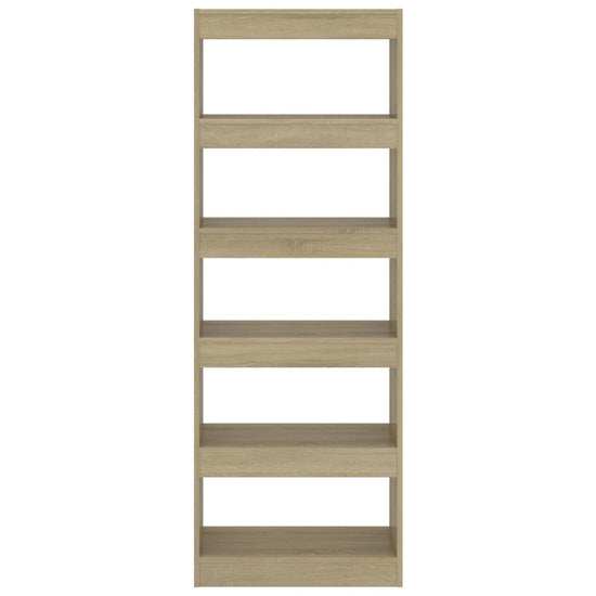 Boekenkast/kamerscherm 60x30x166 cm spaanplaat sonoma eiken MeubelReus