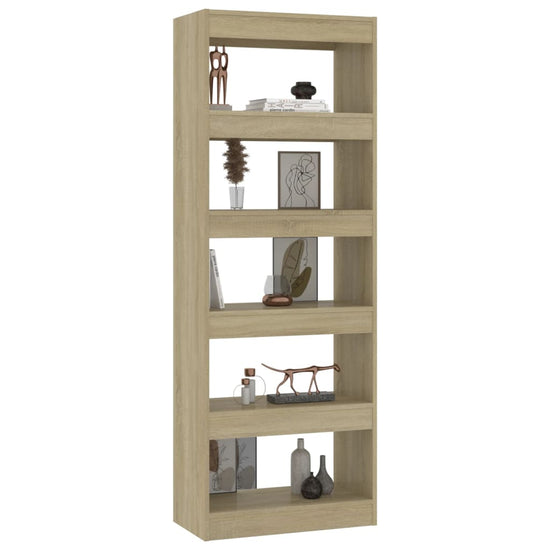 Boekenkast/kamerscherm 60x30x166 cm spaanplaat sonoma eiken MeubelReus