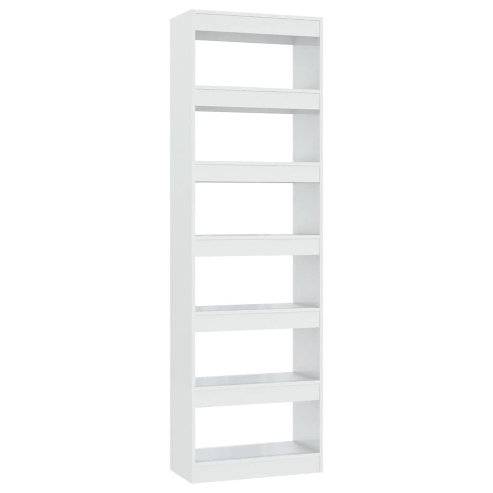 Boekenkast/kamerscherm 60x30x198 cm hoogglans wit MeubelReus