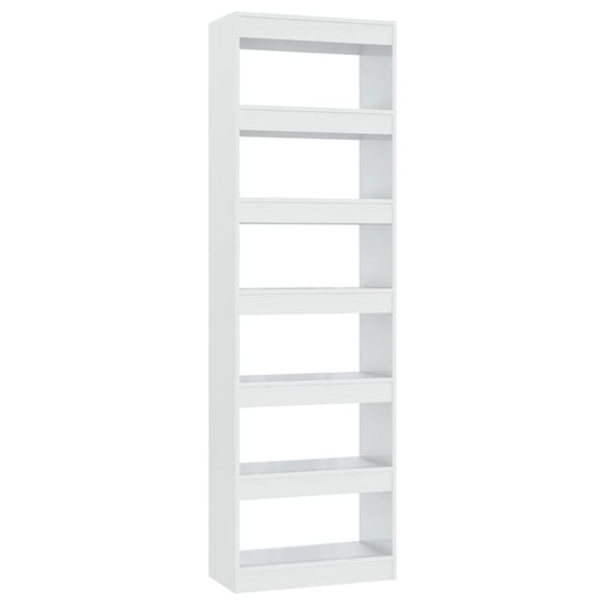 Boekenkast/kamerscherm 60x30x198 cm hoogglans wit MeubelReus