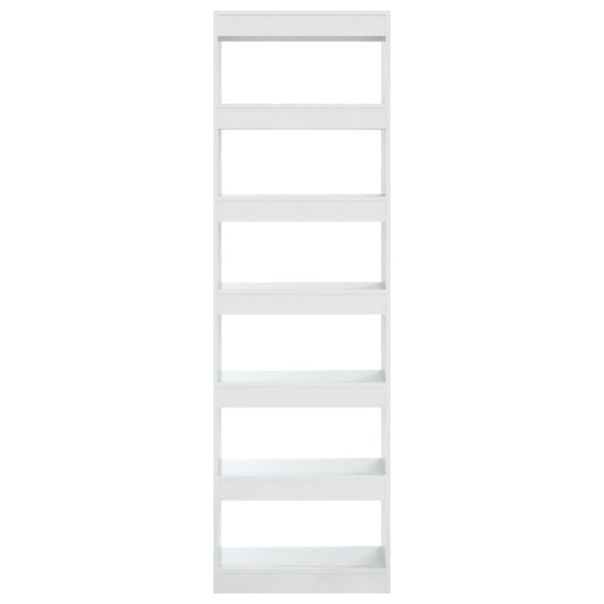 Boekenkast/kamerscherm 60x30x198 cm hoogglans wit MeubelReus