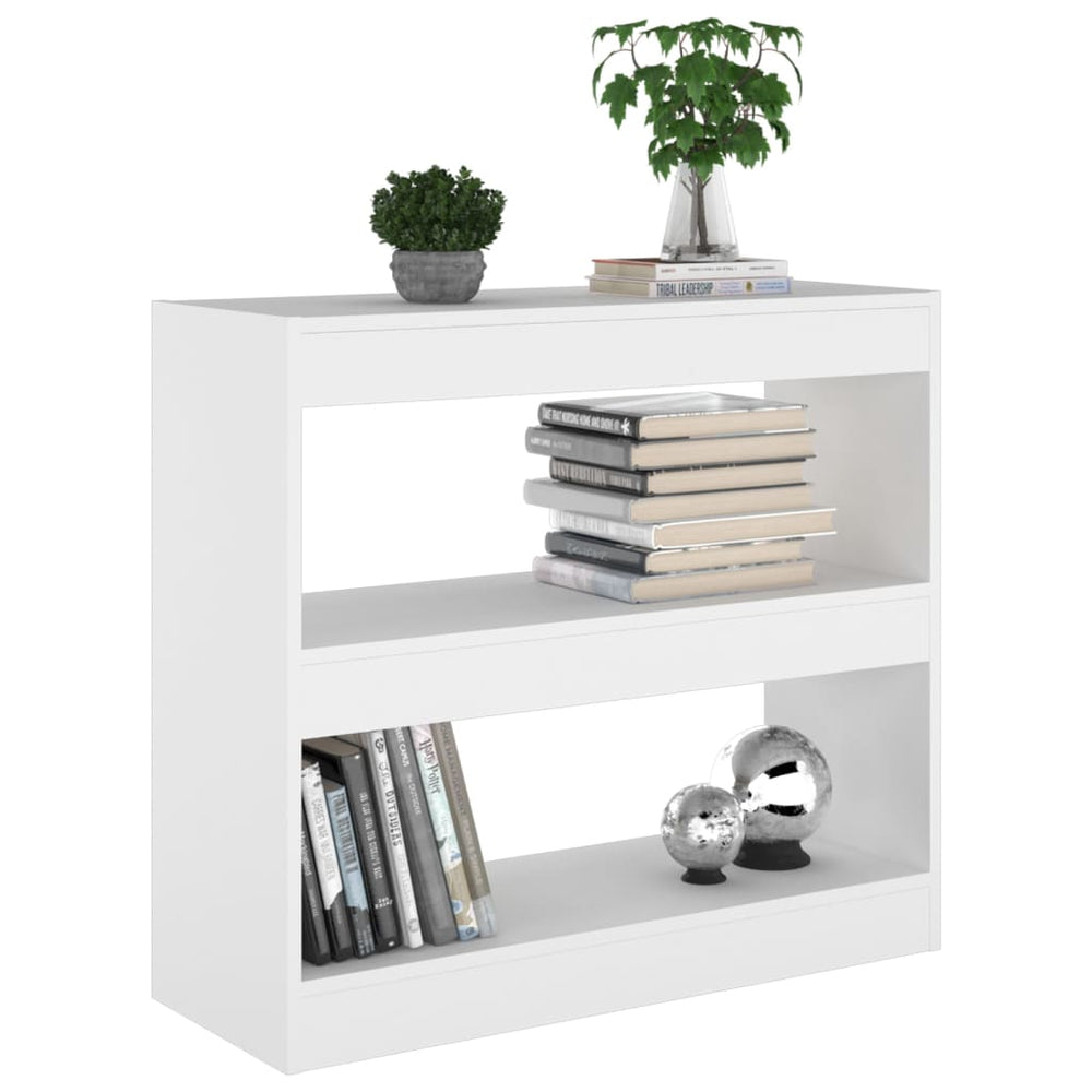 Boekenkast/kamerscherm 80x30x72 cm wit MeubelReus