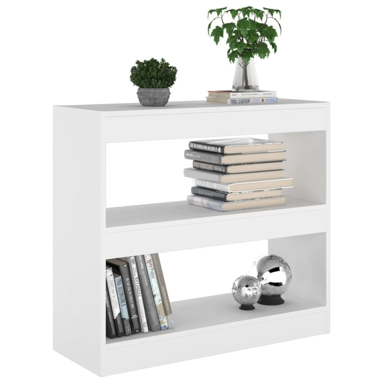 Boekenkast/kamerscherm 80x30x72 cm wit MeubelReus