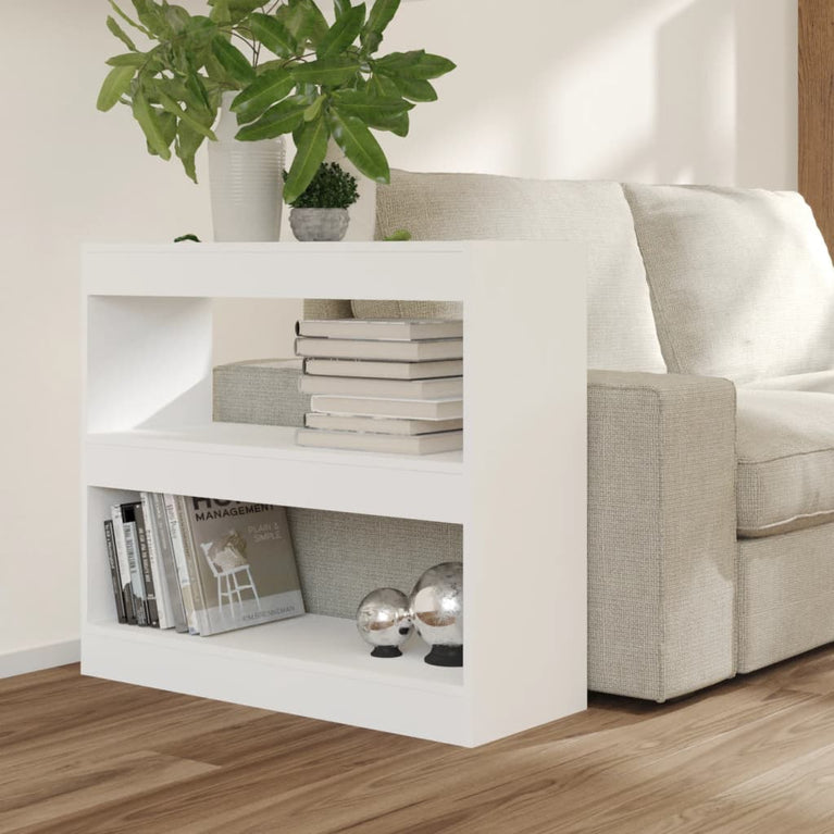 Boekenkast/kamerscherm 80x30x72 cm wit MeubelReus