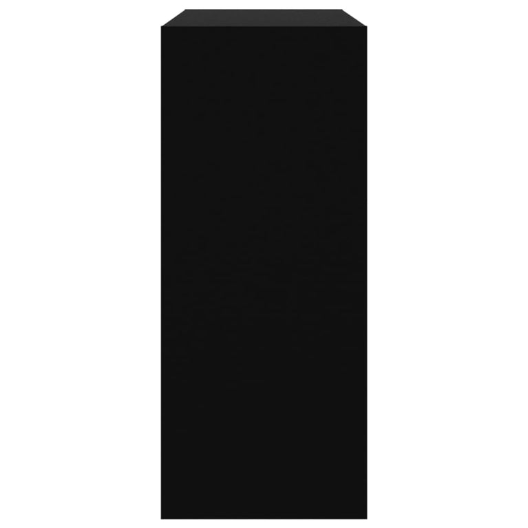 Boekenkast/kamerscherm 80x30x72 cm zwart