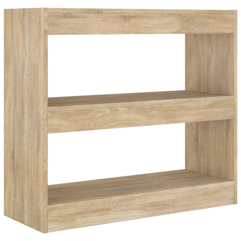 Boekenkast/kamerscherm 80x30x72 cm sonoma eikenkleurig MeubelReus