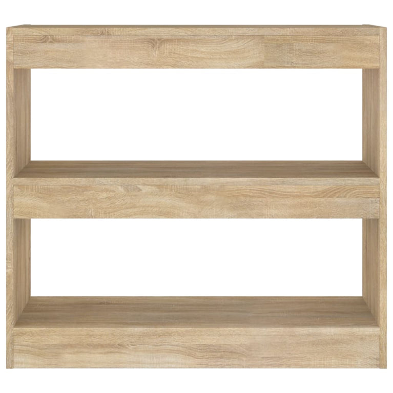 Boekenkast/kamerscherm 80x30x72 cm sonoma eikenkleurig MeubelReus