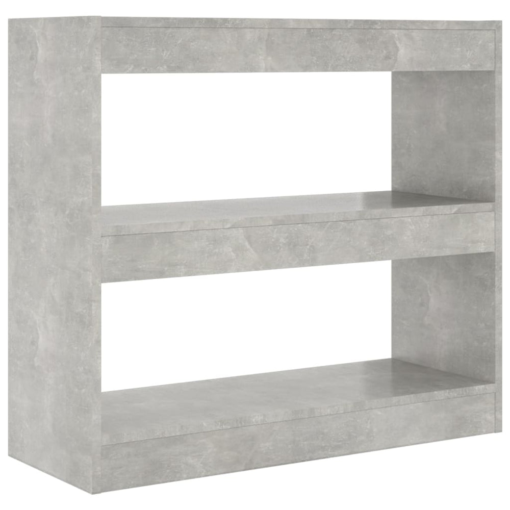 Boekenkast/kamerscherm 80x30x72 cm betongrijs MeubelReus