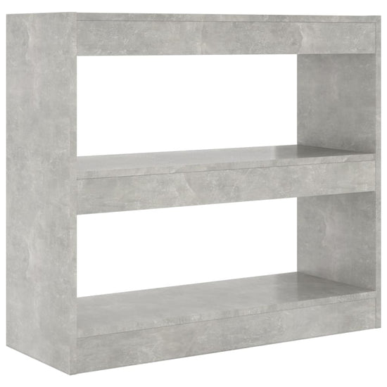 Boekenkast/kamerscherm 80x30x72 cm betongrijs MeubelReus