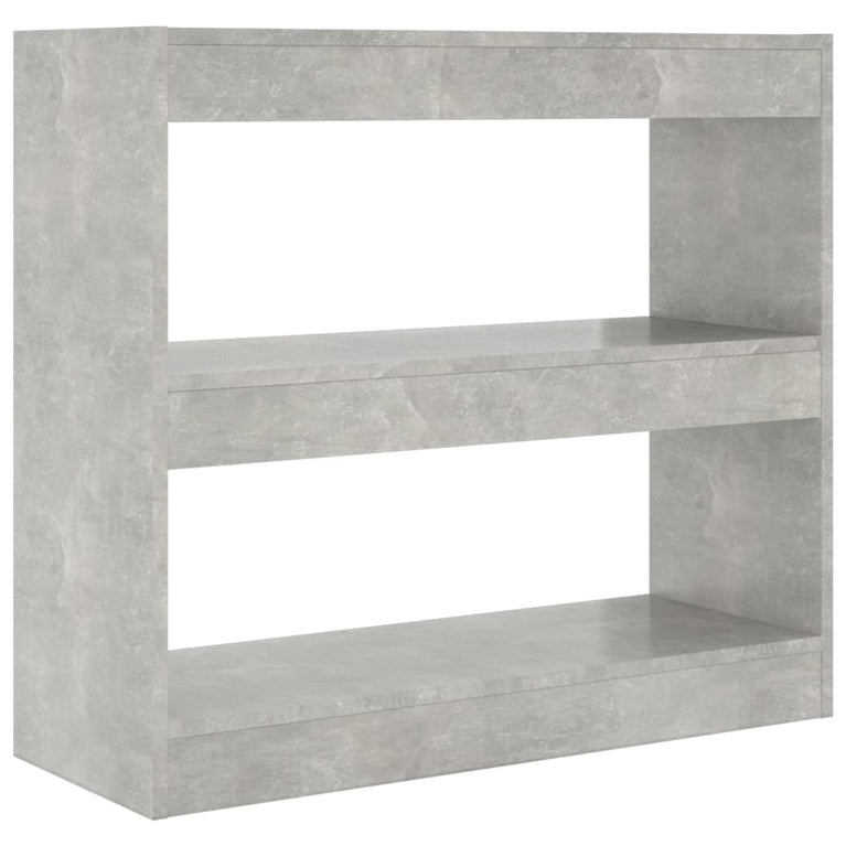 Boekenkast/kamerscherm 80x30x72 cm betongrijs MeubelReus