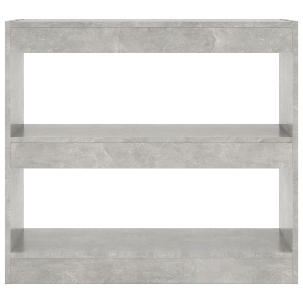 Boekenkast/kamerscherm 80x30x72 cm betongrijs MeubelReus