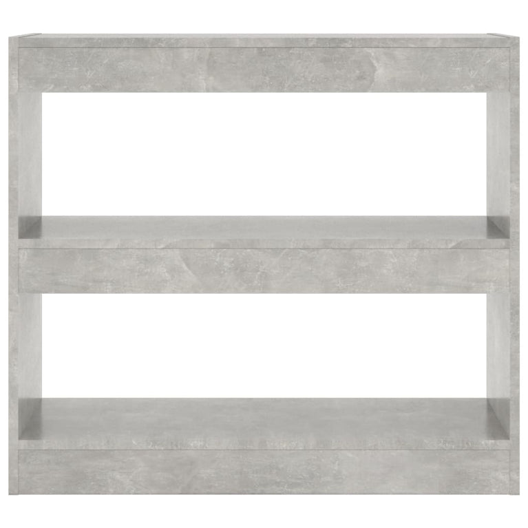 Boekenkast/kamerscherm 80x30x72 cm betongrijs MeubelReus