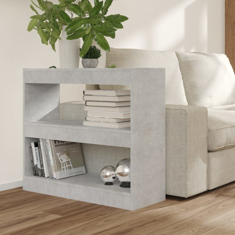 Boekenkast/kamerscherm 80x30x72 cm betongrijs MeubelReus