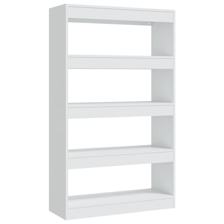 Boekenkast/kamerscherm 80x30x135 cm spaanplaat wit MeubelReus