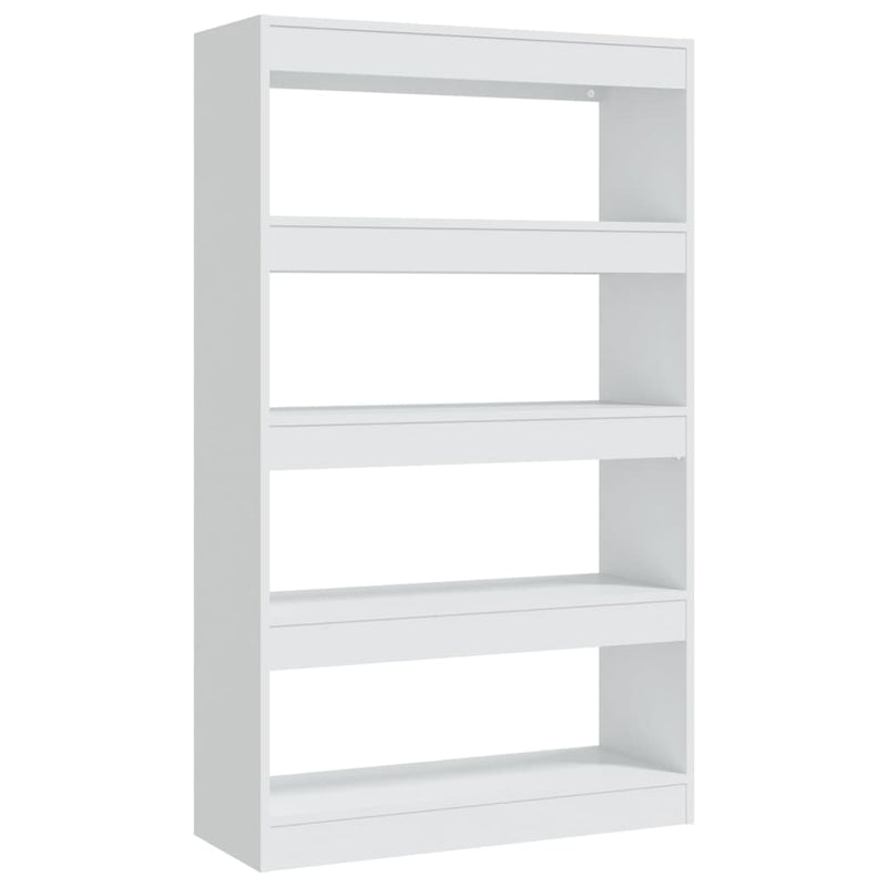 Boekenkast/kamerscherm 80x30x135 cm spaanplaat wit MeubelReus