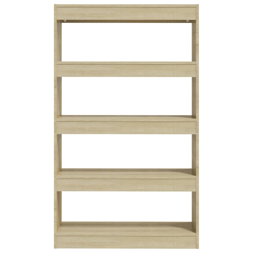 Boekenkast/kamerscherm 80x30x135 cm spaanplaat sonoma eiken MeubelReus
