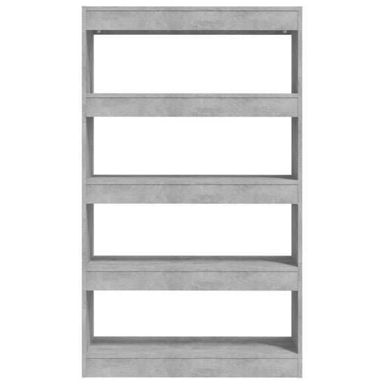 Boekenkast/kamerscherm 80x30x135 cm spaanplaat betongrijs MeubelReus