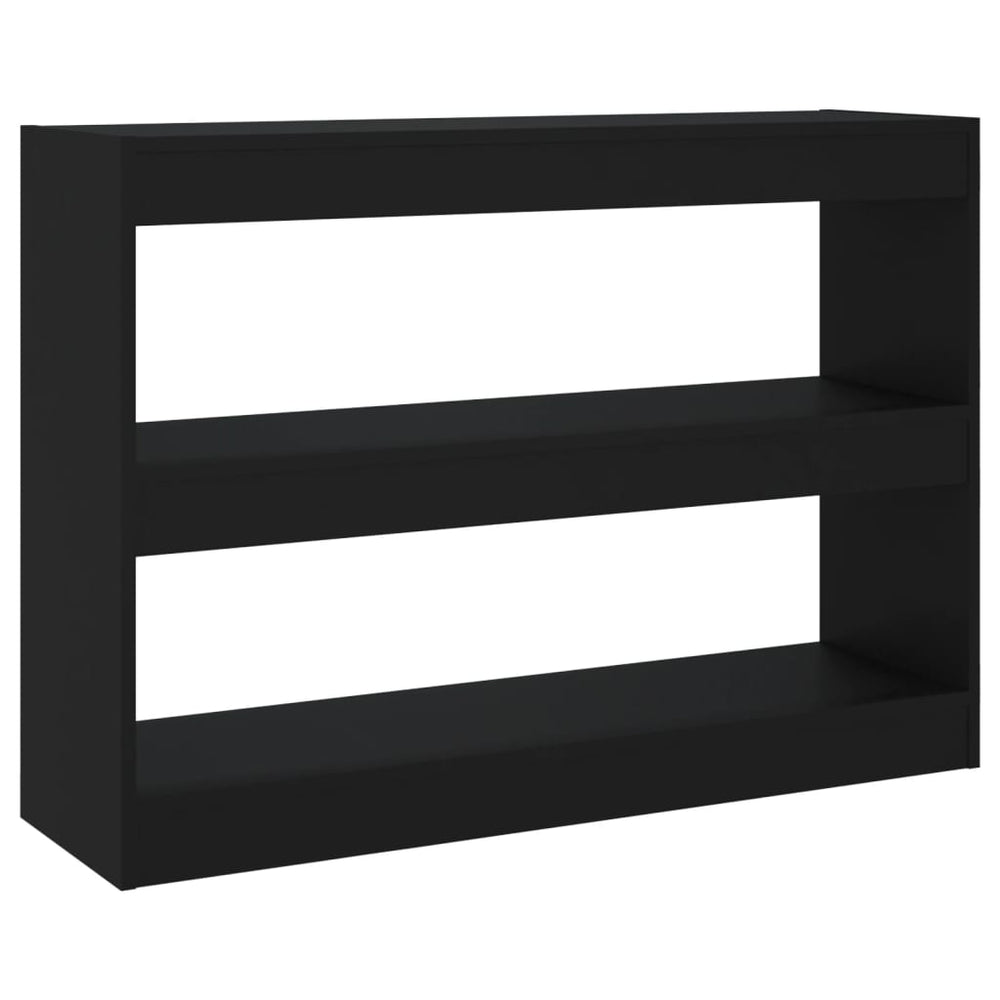 Boekenkast/kamerscherm 100x30x72 cm zwart MeubelReus