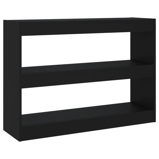 Boekenkast/kamerscherm 100x30x72 cm zwart MeubelReus