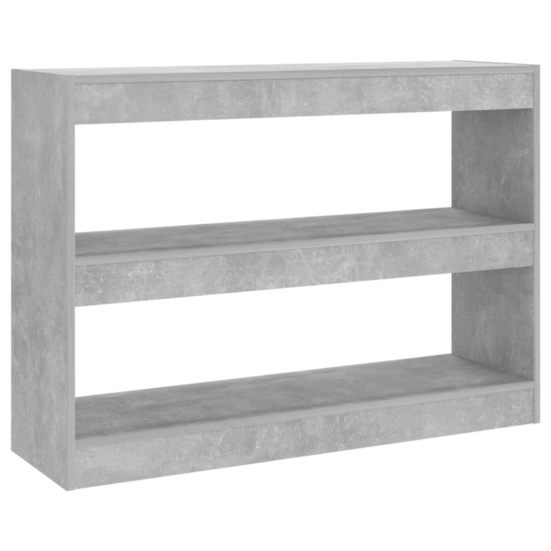 Boekenkast/kamerscherm 100x30x72 cm betongrijs MeubelReus