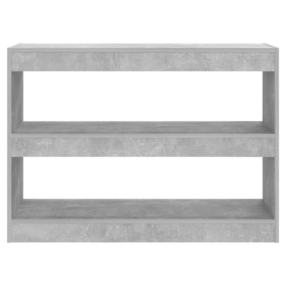 Boekenkast/kamerscherm 100x30x72 cm betongrijs MeubelReus