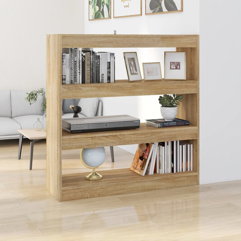 Boekenkast/kamerscherm 100x30x103 cm sonoma eikenkleurig MeubelReus