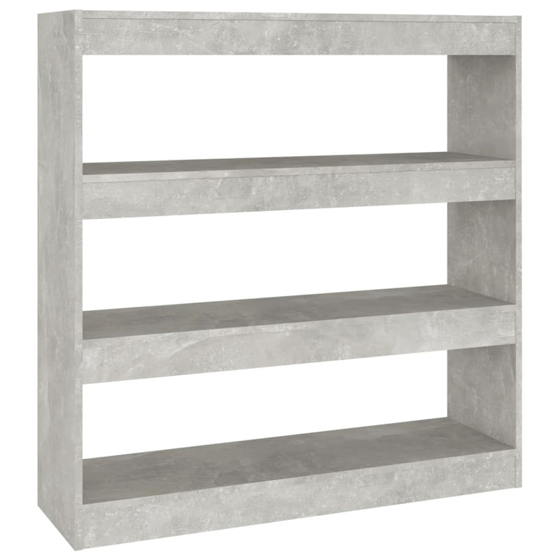Boekenkast/kamerscherm 100x30x103 cm betongrijs MeubelReus