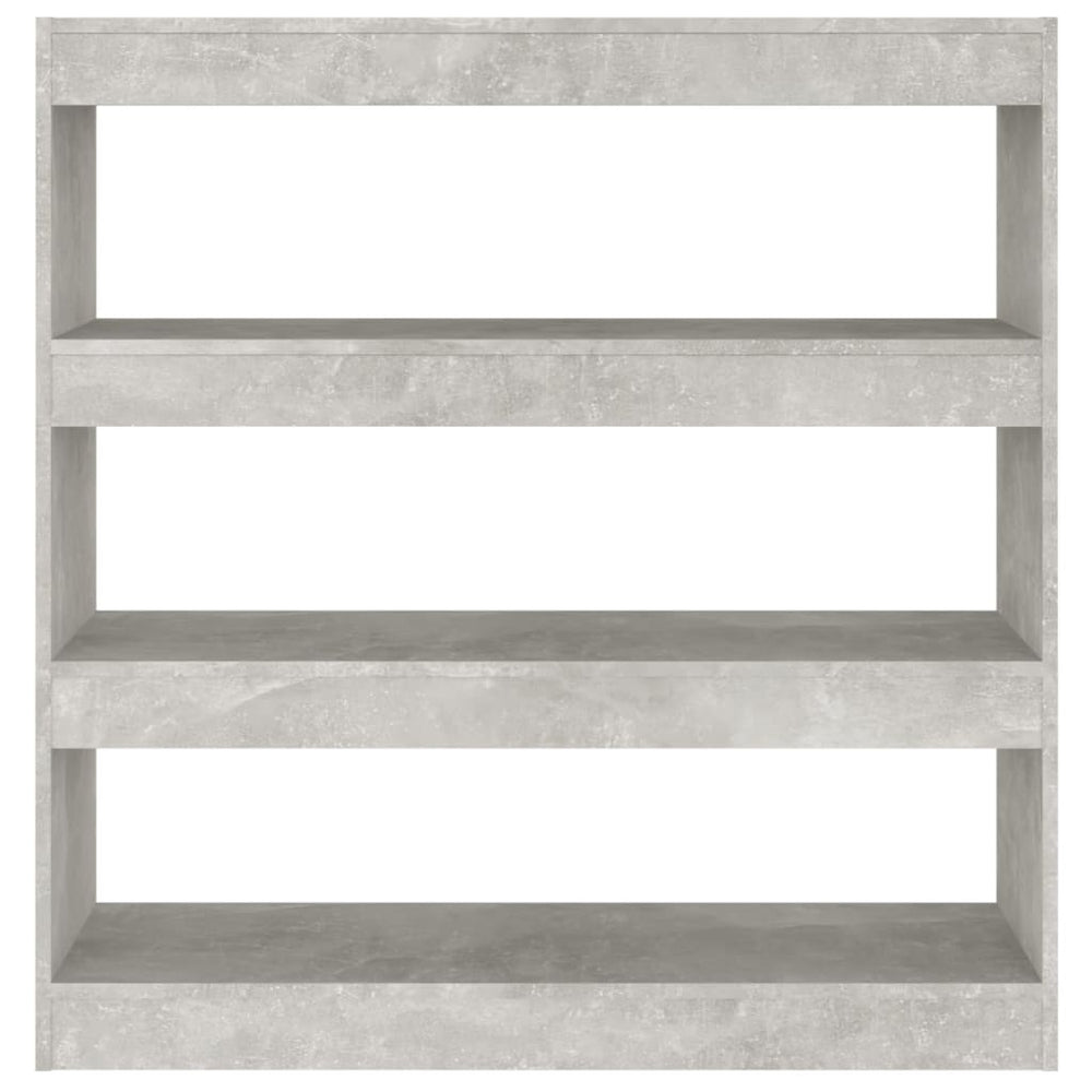 Boekenkast/kamerscherm 100x30x103 cm betongrijs MeubelReus