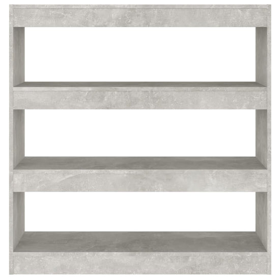 Boekenkast/kamerscherm 100x30x103 cm betongrijs MeubelReus