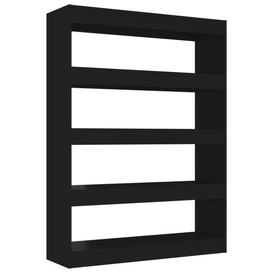 Boekenkast/kamerscherm 100x30x135 cm zwart MeubelReus