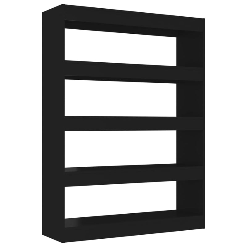 Boekenkast/kamerscherm 100x30x135 cm zwart MeubelReus