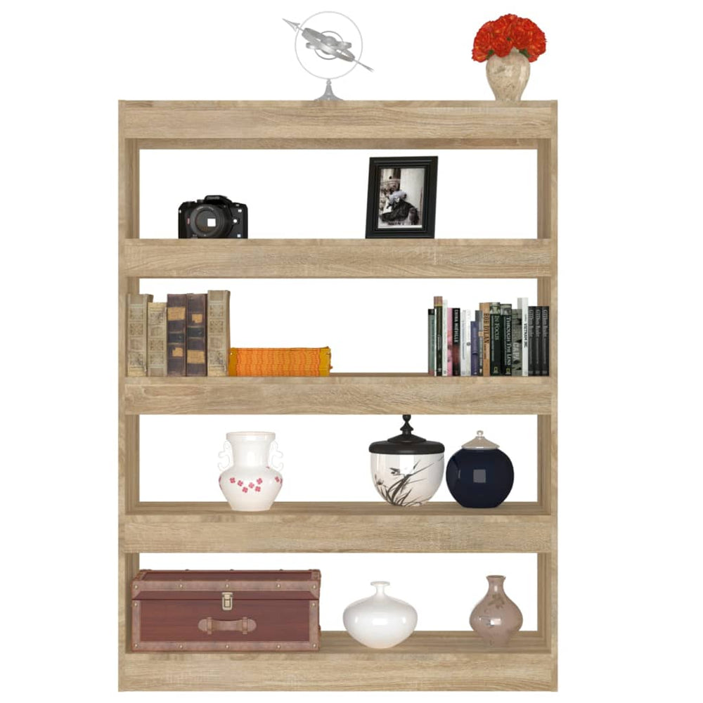 Boekenkast/kamerscherm 100x30x135 cm sonoma eikenkleurig MeubelReus