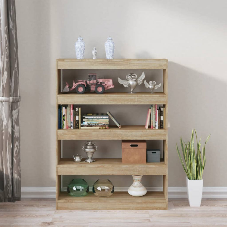 Boekenkast/kamerscherm 100x30x135 cm sonoma eikenkleurig MeubelReus