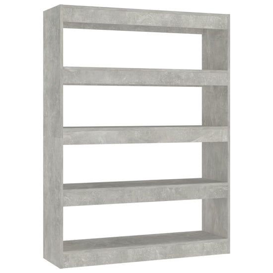 Boekenkast/kamerscherm 100x30x135 cm betongrijs MeubelReus
