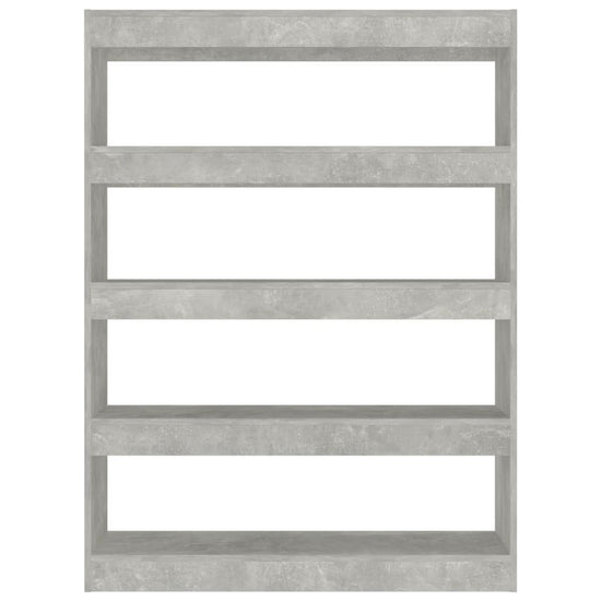 Boekenkast/kamerscherm 100x30x135 cm betongrijs MeubelReus
