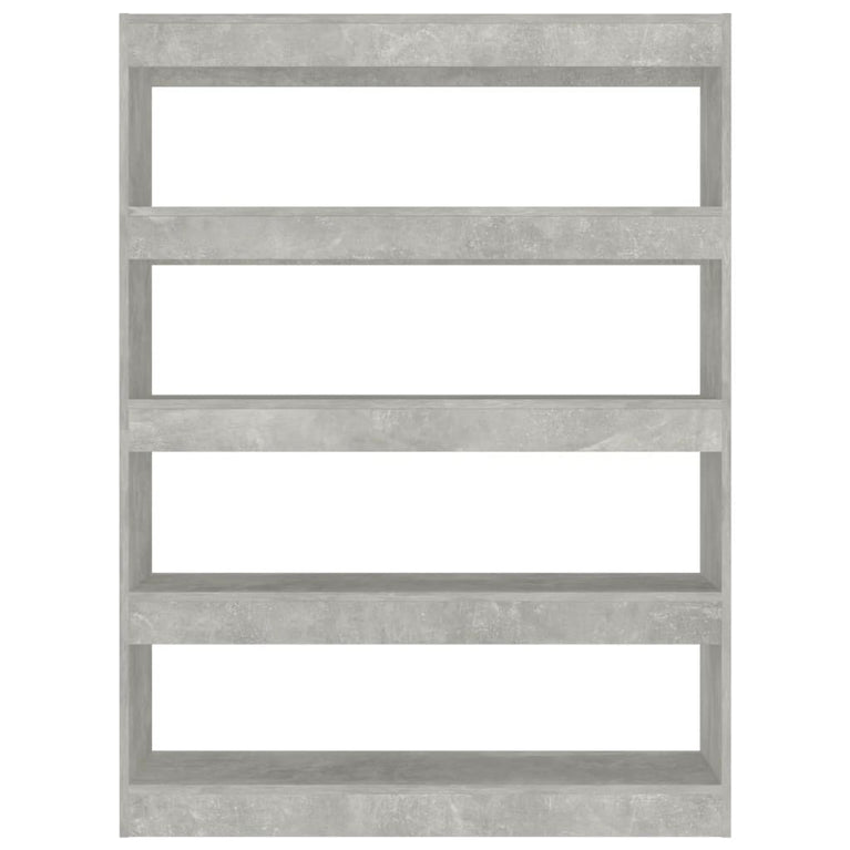 Boekenkast/kamerscherm 100x30x135 cm betongrijs MeubelReus
