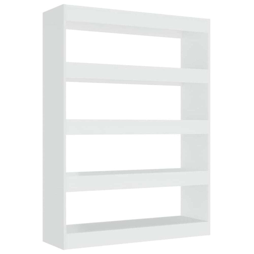 Boekenkast/kamerscherm 100x30x135 cm hoogglans wit MeubelReus