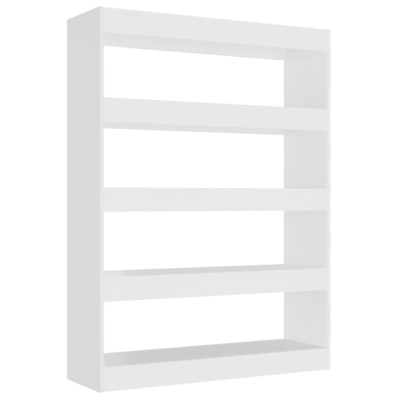 Boekenkast/kamerscherm 100x30x135 cm hoogglans wit MeubelReus