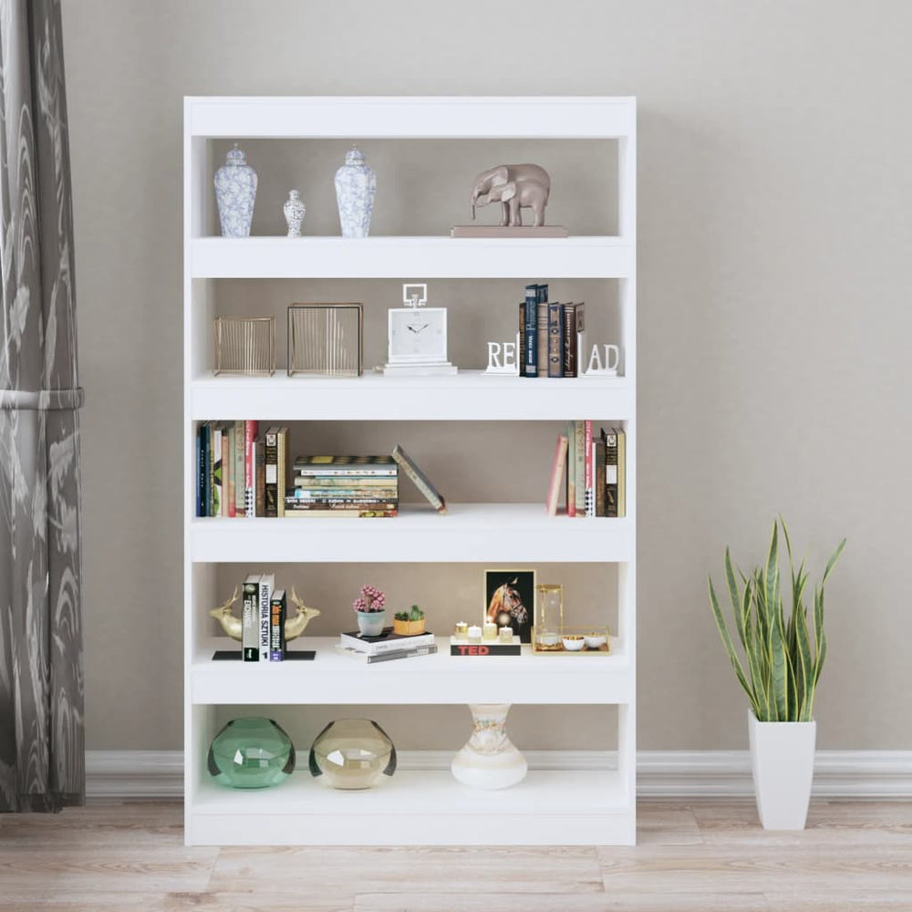 Boekenkast/kamerscherm 100x30x166 cm wit MeubelReus