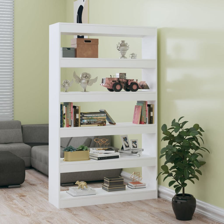 Boekenkast/kamerscherm 100x30x166 cm wit MeubelReus