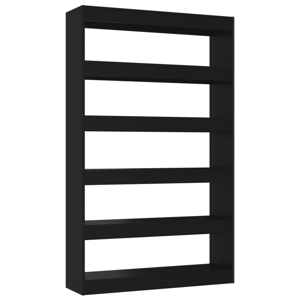 Boekenkast/kamerscherm 100x30x166 cm zwart MeubelReus
