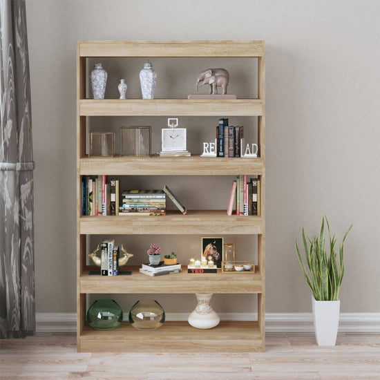 Boekenkast/kamerscherm 100x30x166 cm sonoma eikenkleurig MeubelReus