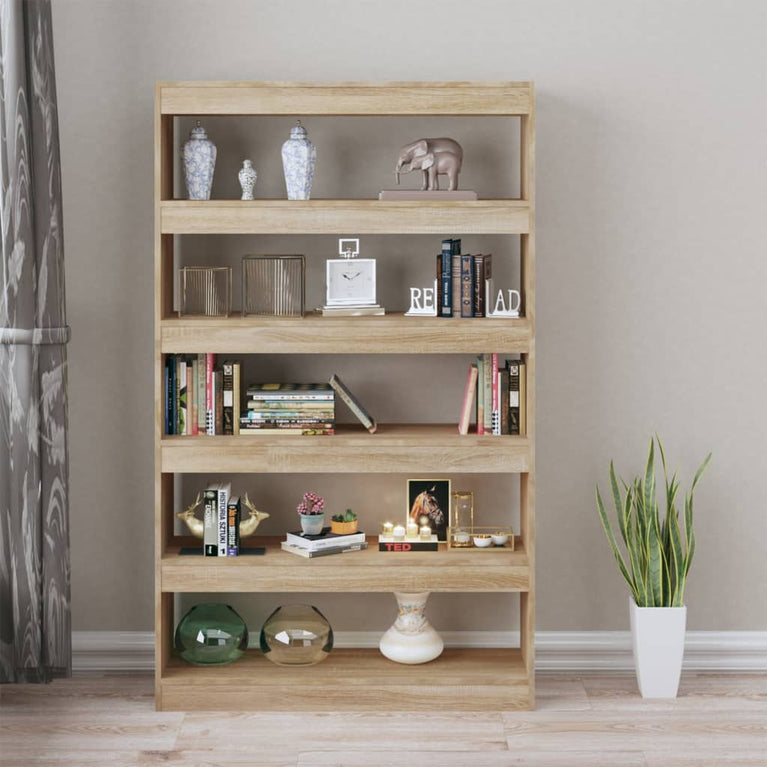 Boekenkast/kamerscherm 100x30x166 cm sonoma eikenkleurig MeubelReus